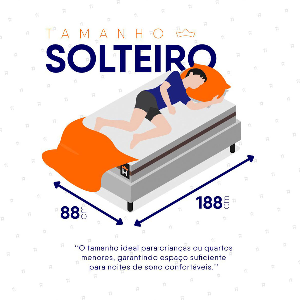 Cama Box Baú Mali Molas Ensacadas Solteiro 88x188 King House