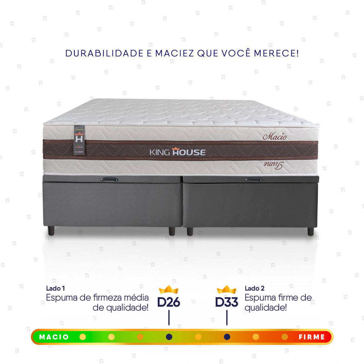 Cama Box Baú Mali Molas Ensacadas Queen 158x198 King House