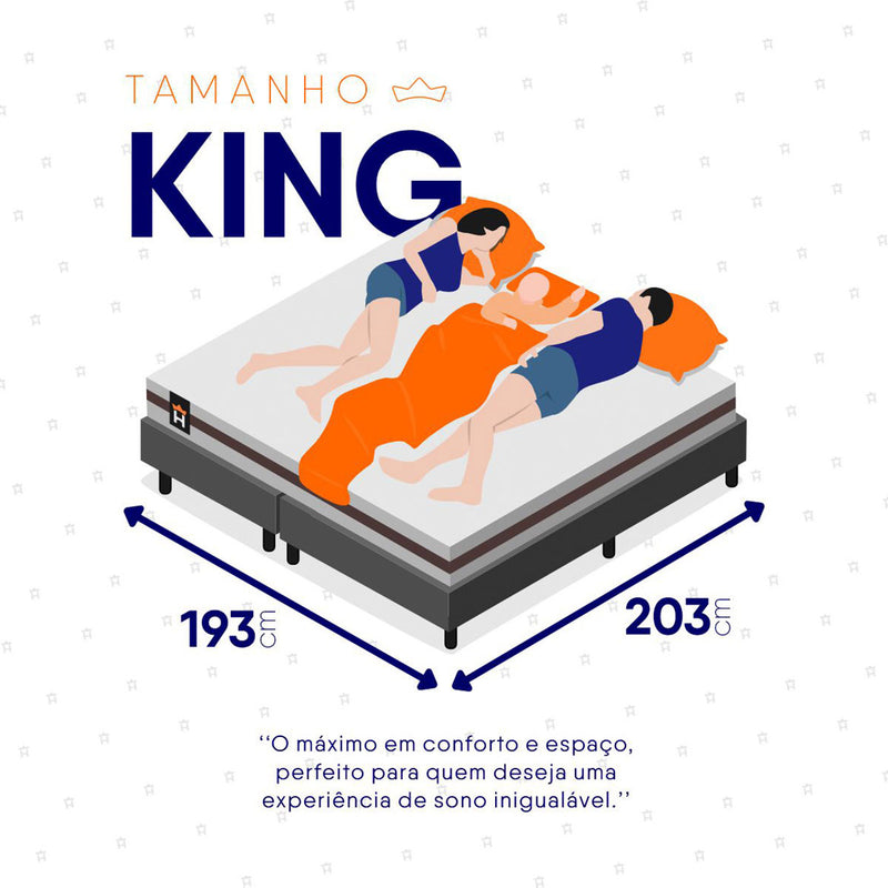 Cama Box Baú Mali Molas Ensacadas King 193x203 King House