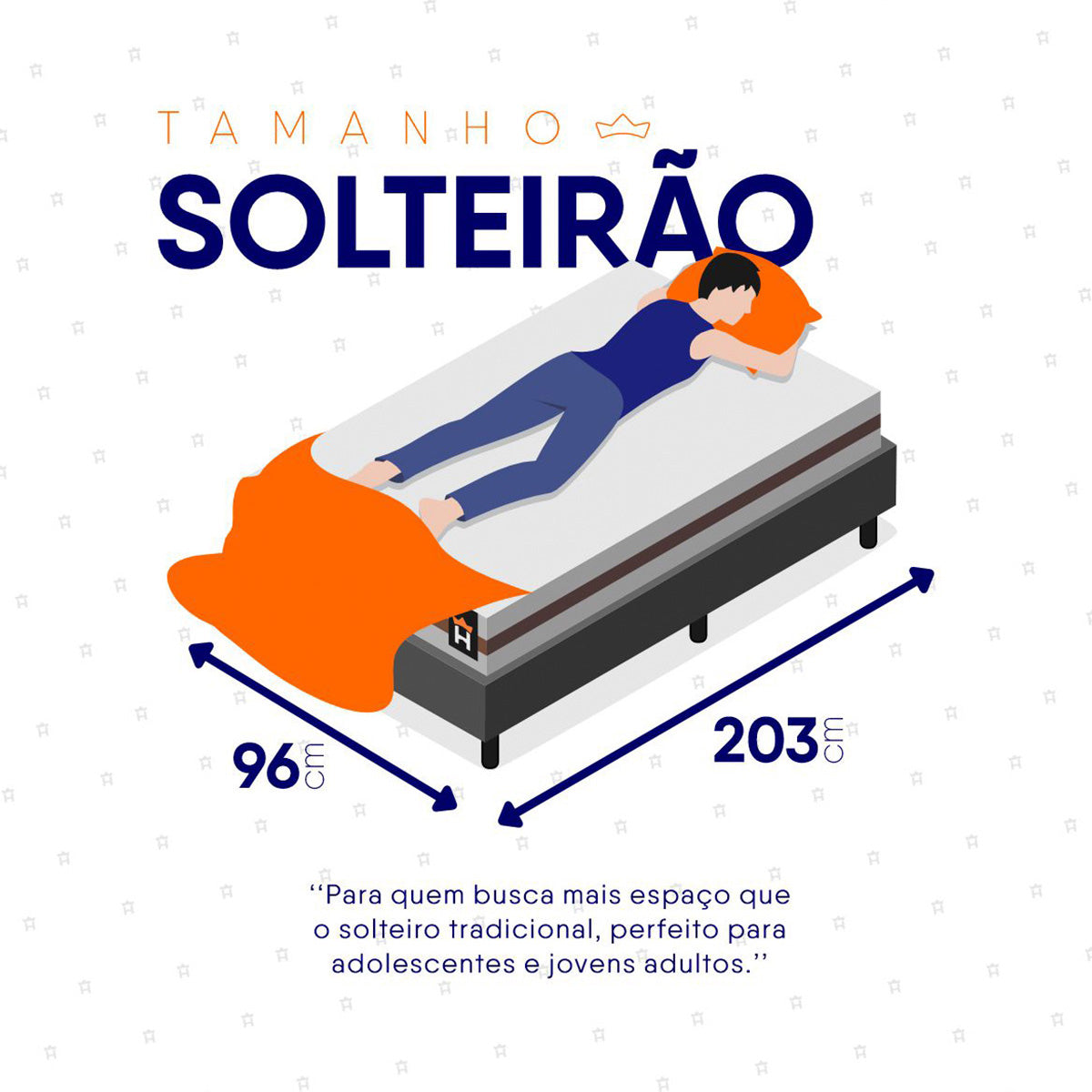 Cama Box Baú Mali Molas Ensacadas Solteiro 96x203 King House