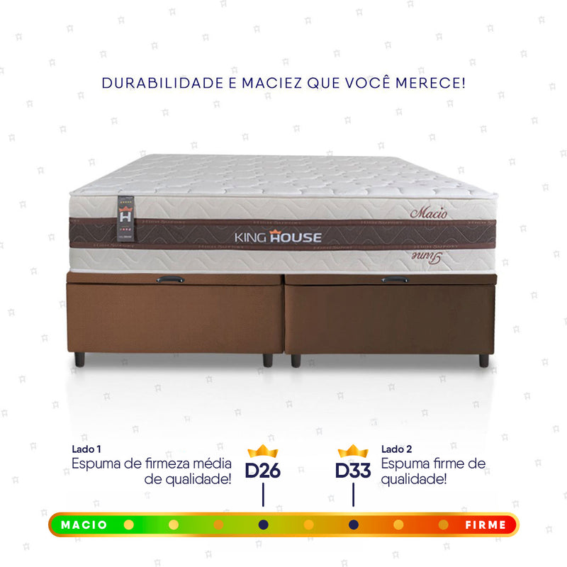 Cama Box Baú Mali Molas Ensacadas Queen 158x198 King House