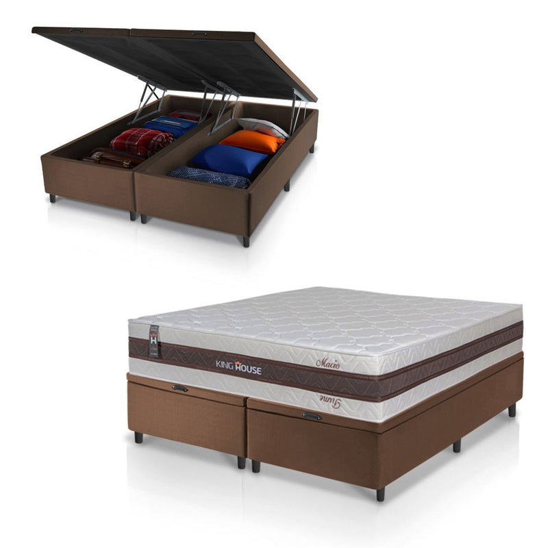 Cama Box Baú Mali Molas Ensacadas Queen 158x198 King House