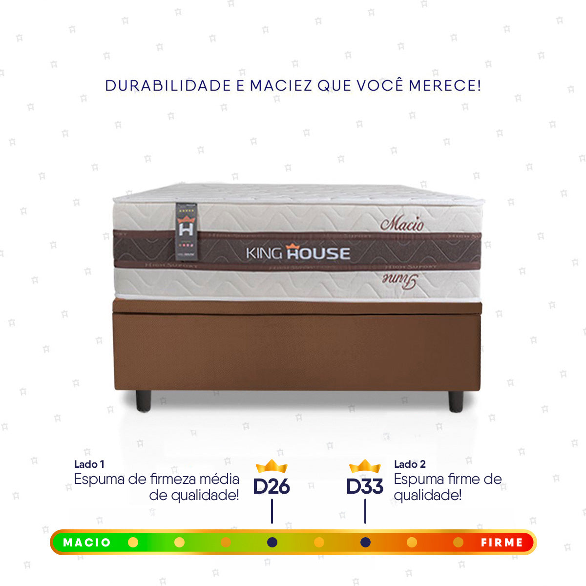 Cama Box Baú Mali Molas Ensacadas Solteiro 88x188 King House