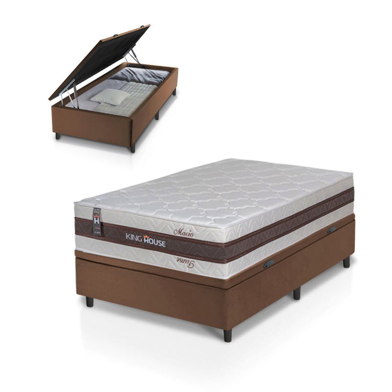 Cama Box Baú Mali Molas Ensacadas Solteiro 96x203 King House