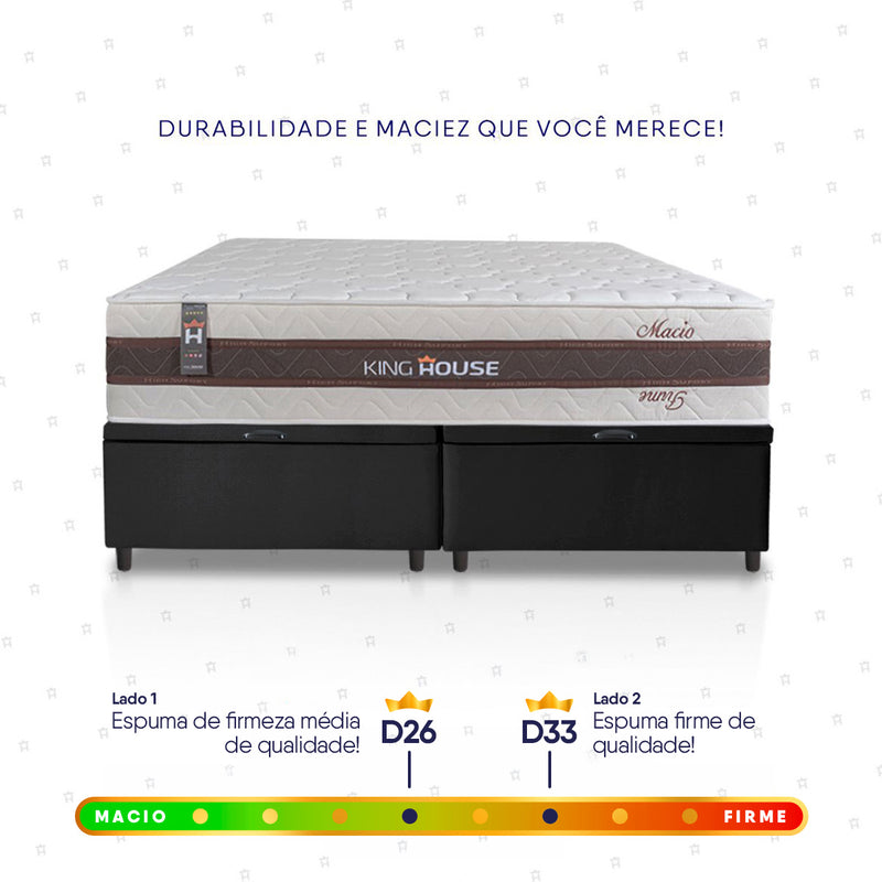 Cama Box Baú Mali Molas Ensacadas Queen 158x198 King House