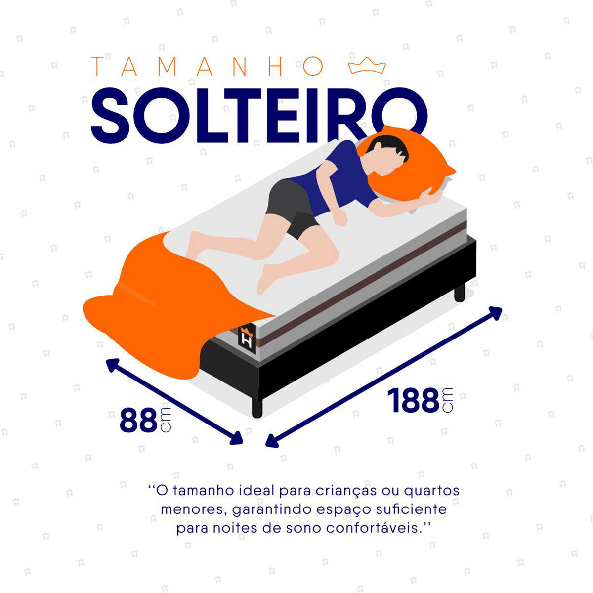 Cama Box Baú Mali Molas Ensacadas Solteiro 88x188 King House