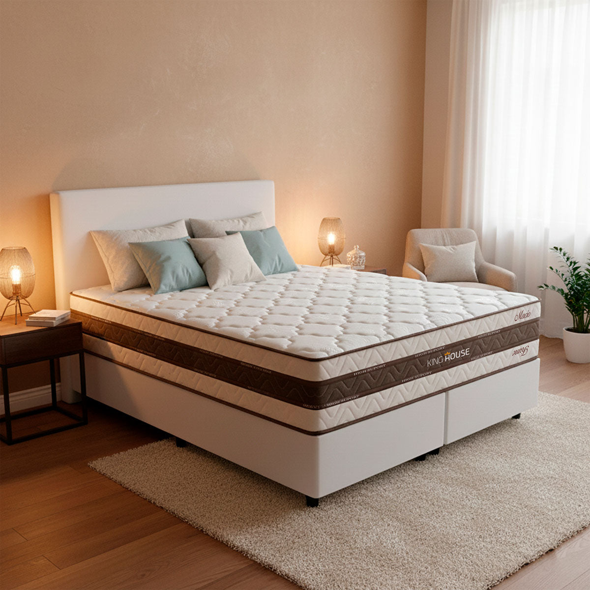 Cama Box Mali Molas Ensacadas Queen 158x198 King House