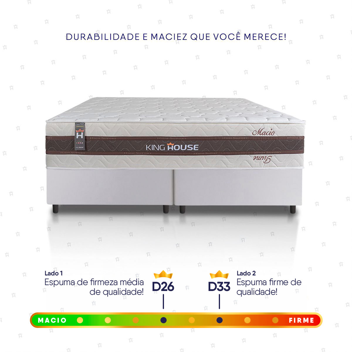 Cama Box Mali Molas Ensacadas King 193x203 Branco King House