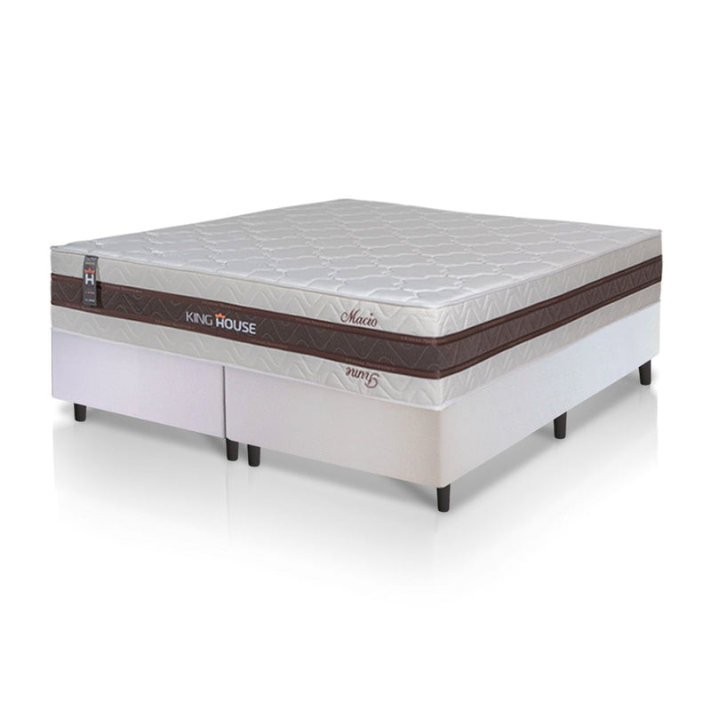 Cama Box Mali Molas Ensacadas King 193x203 Branco King House