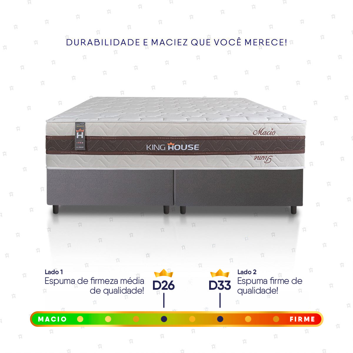 Cama Box Mali Molas Ensacadas Queen 158x198 Cinza King House