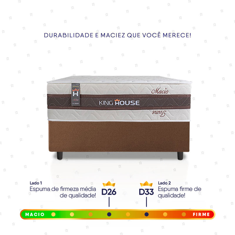 Cama Box Mali Molas Ensacadas Solteirão 96x203 King House