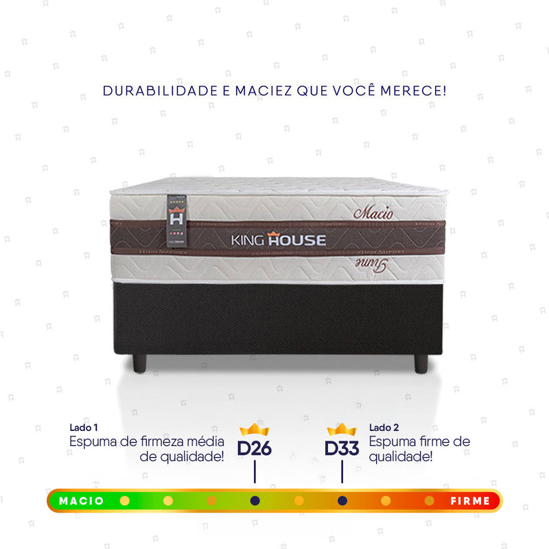 Cama Box Mali Molas Ensacadas Solteiro 88x188 King House