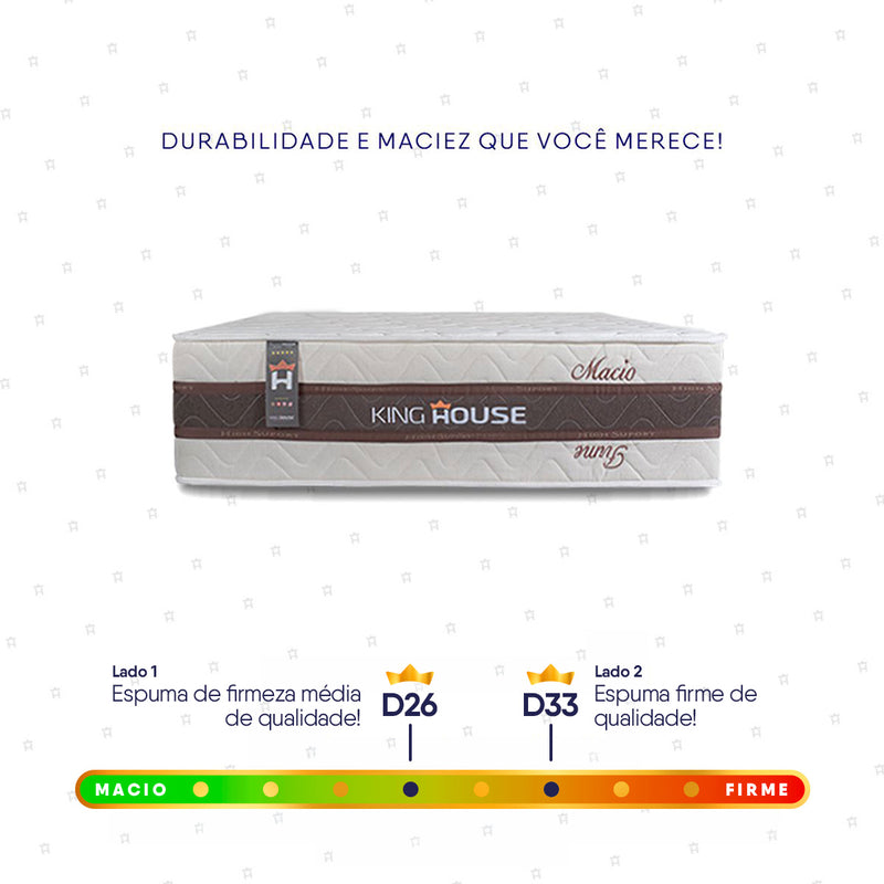 Colchão Mali Bege Molas Ensacadas Solteiro 96x203x32