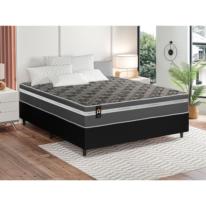 Cama Box Espuma Miami Casal 138x188 Cinza King House