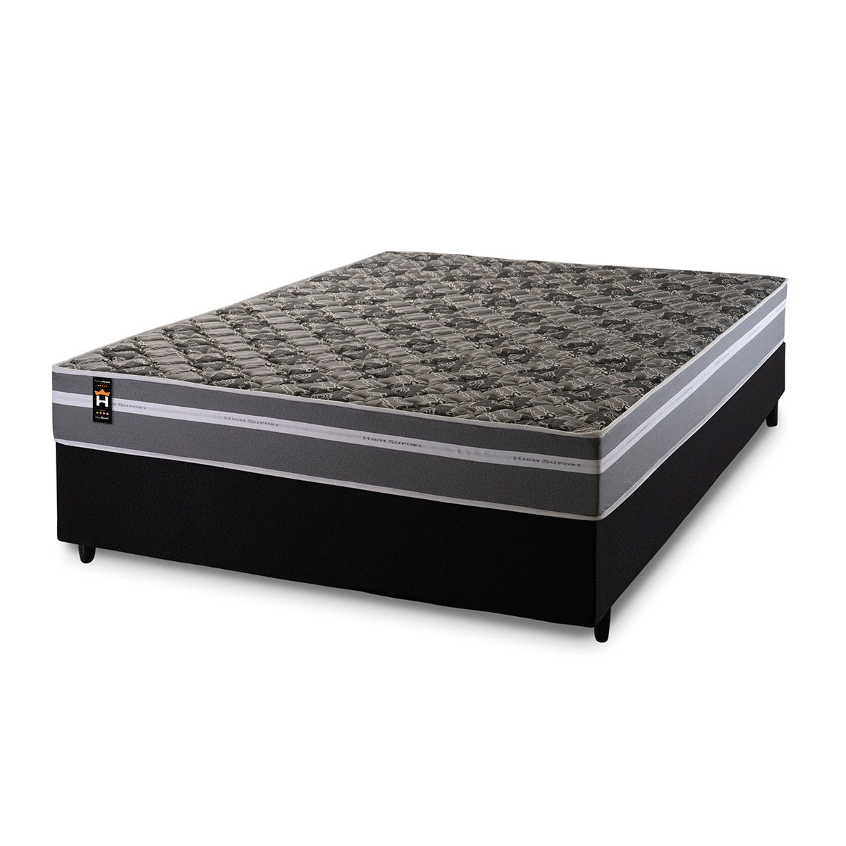 Cama Box Espuma Miami Casal 138x188 Cinza King House