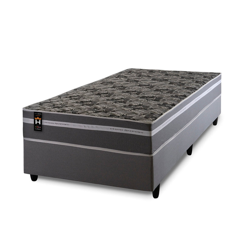 Cama Box Espuma Miami Solteirão 96x203 Cinza King House