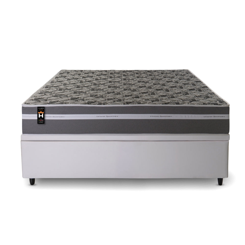 Cama Box Baú Miami 138x188 Branco Espuma D33 King House