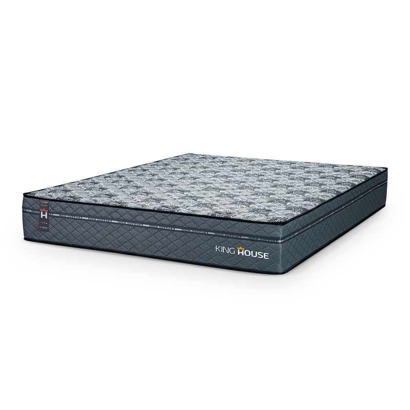 Colchão c/ Molas Ensacadas Montreal Casal 138x188x26 Cinza Espuma D26 Suporta 120 Kg Por Pessoa