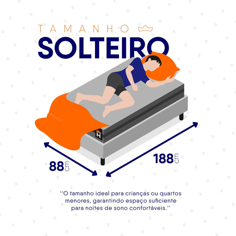 Colchão c/ Molas Ensacadas Montreal Solteiro 88x188x26 Cinza Espuma D26 Suporta 120 Kg Por Pessoa