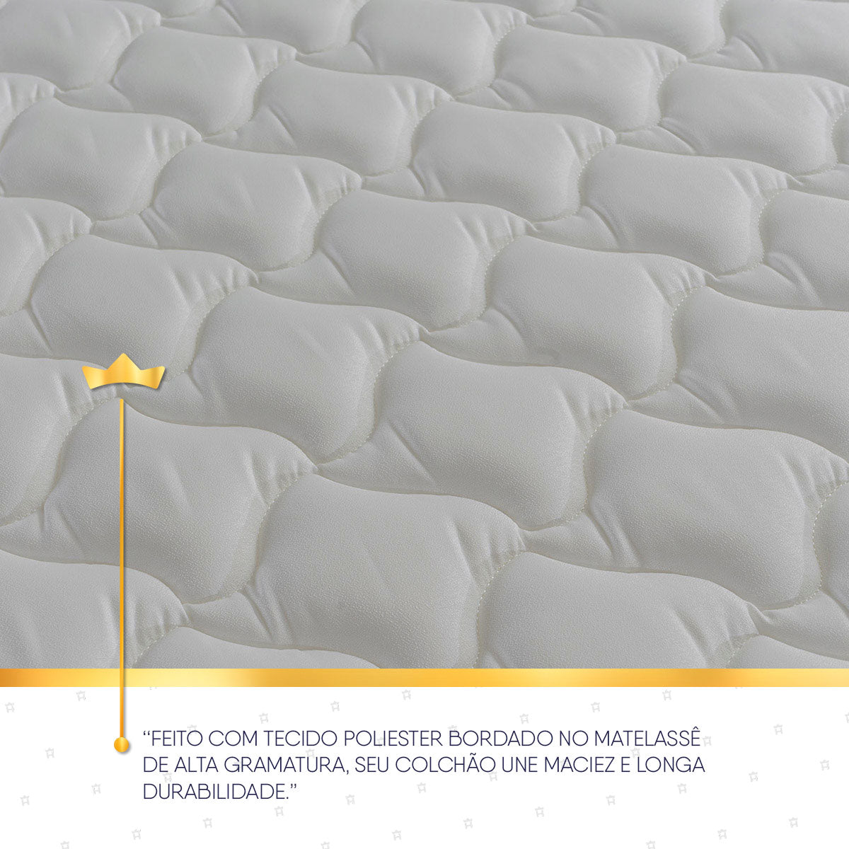 Cama Box Baú New Moon c/ Molas Ensacadas 193x203 Branco e Preto Espuma D26 Suporta 110 kg