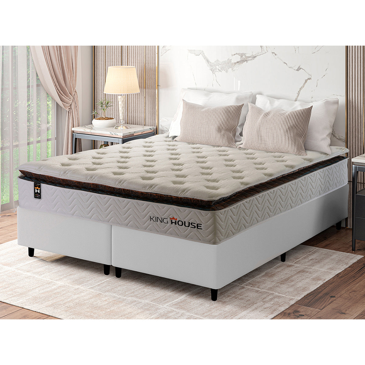 Cama Box New York Molas Ensacadas King 193x203 King House