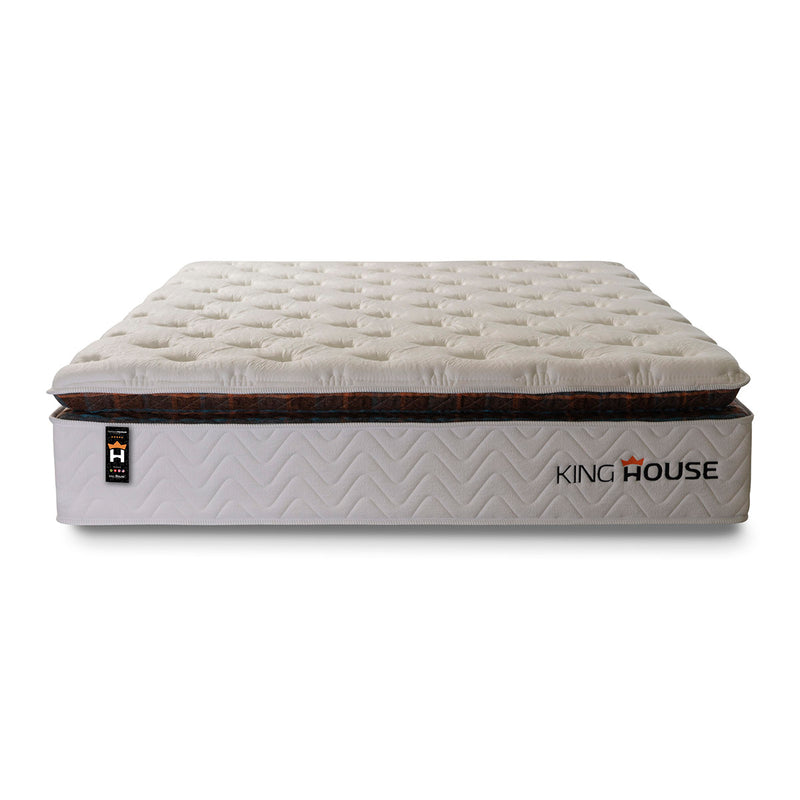 Colchão c/ Molas Ensacadas New York King 193x203x35 Branco