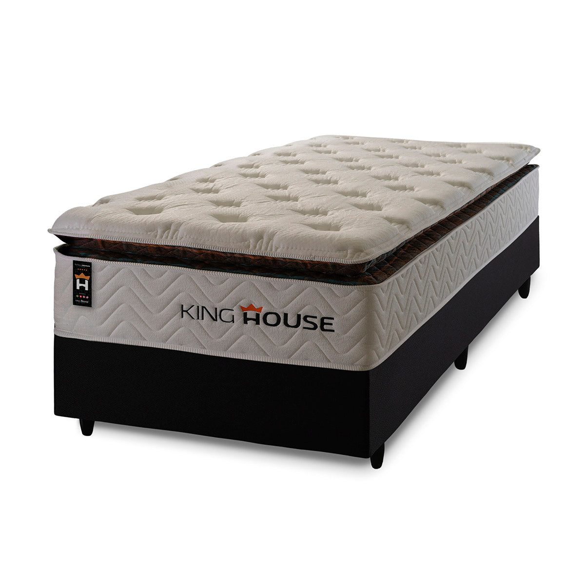 Cama Box Molas Ensacadas New York Solteiro 96x203 King House