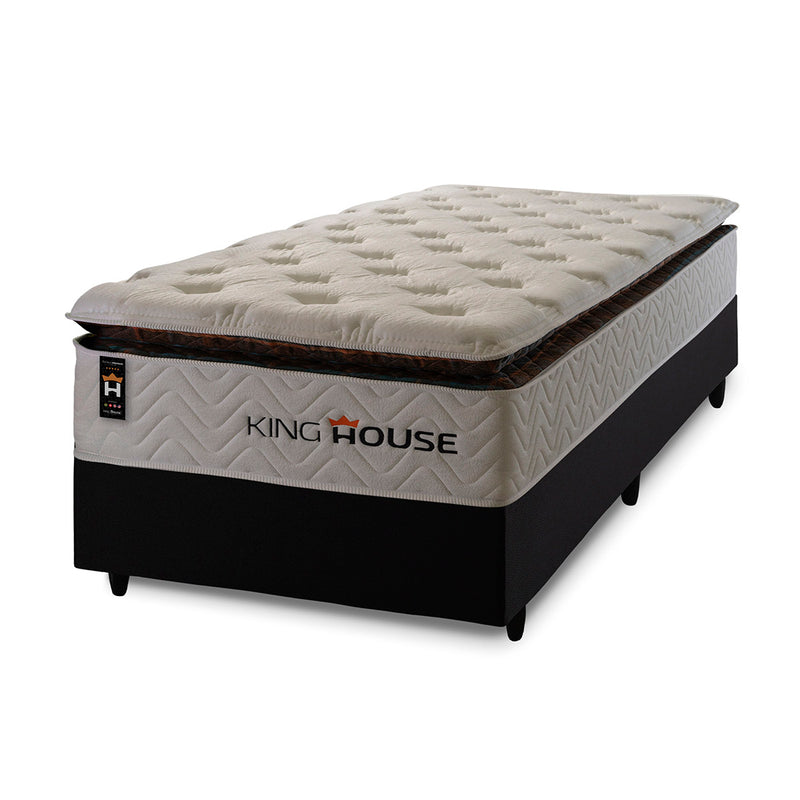 Cama Box Molas Ensacadas New York Solteiro 96x203 King House