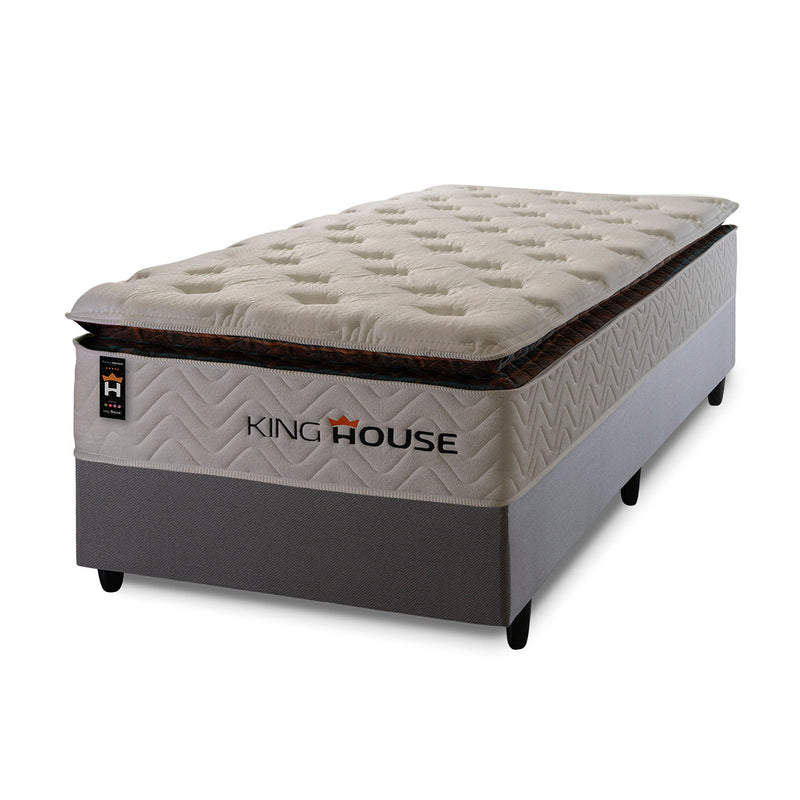 Cama Box Molas Ensacadas New York Solteiro 96x203 King House