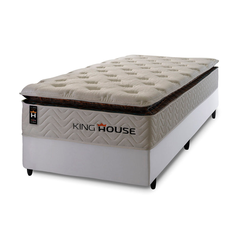 Cama Box Molas Ensacadas New York Solteiro 96x203 King House