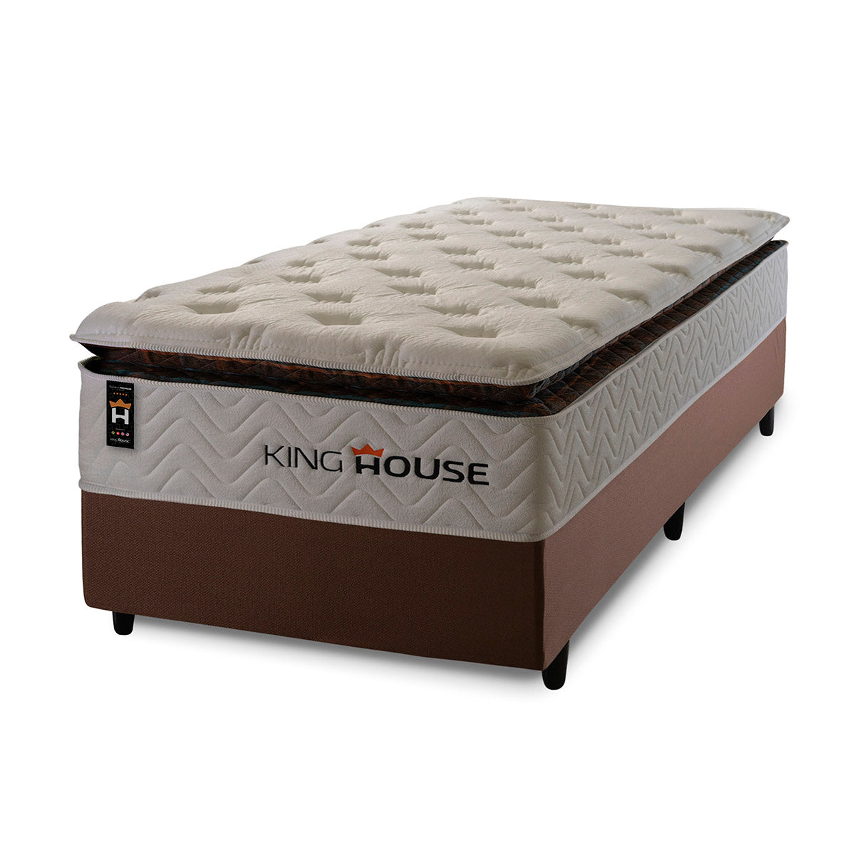 Cama Box Molas Ensacadas New York Solteiro 96x203 King House