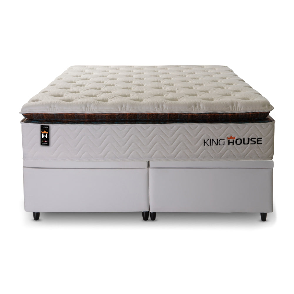Cama Box Baú New York c/ Molas Ensacadas 158x198 King House