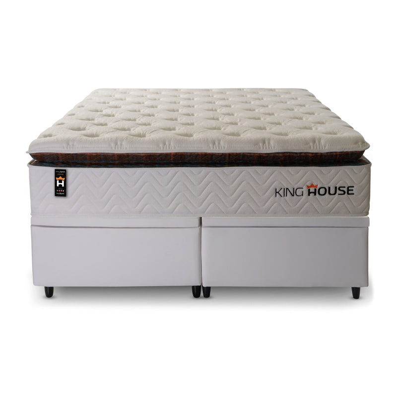 Cama Box Baú New York c/ Molas Ensacadas 158x198 King House
