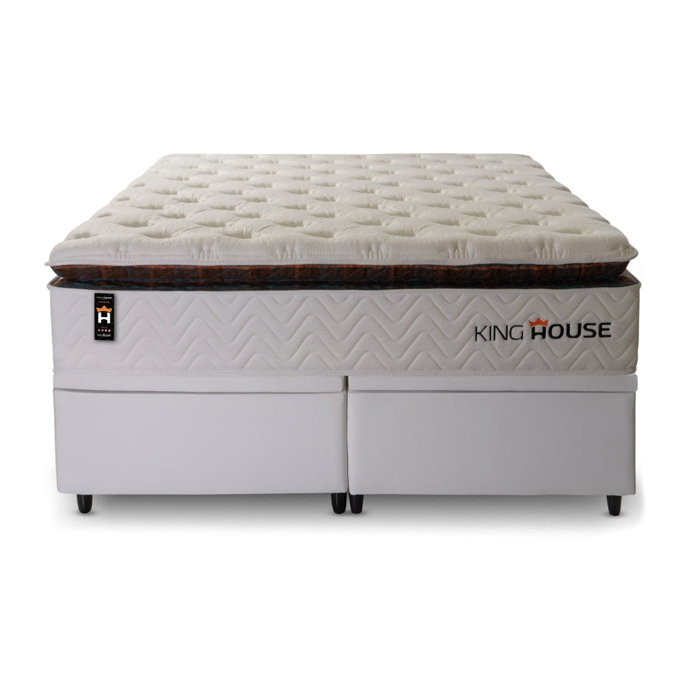 Cama Box Baú New York c/ Molas Ensacadas 193x203 King House