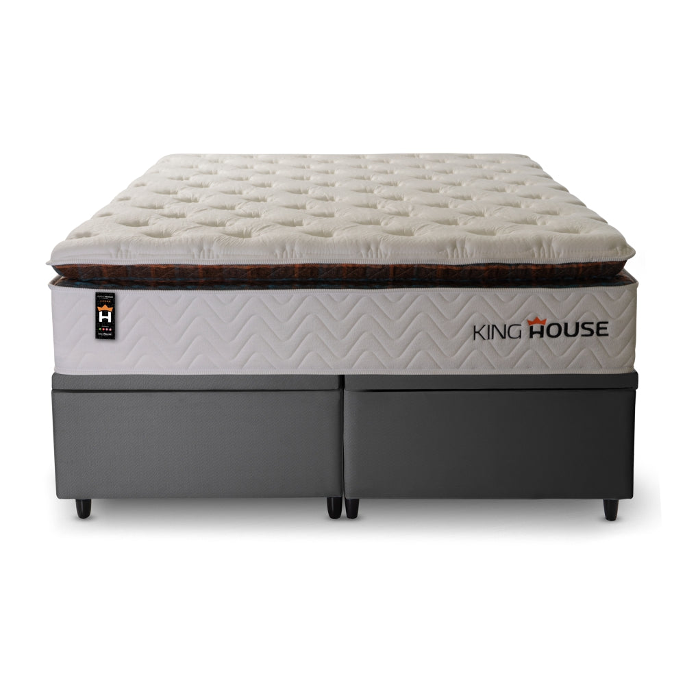 Cama Box Baú New York c/ Molas Ensacadas 158x198 King House