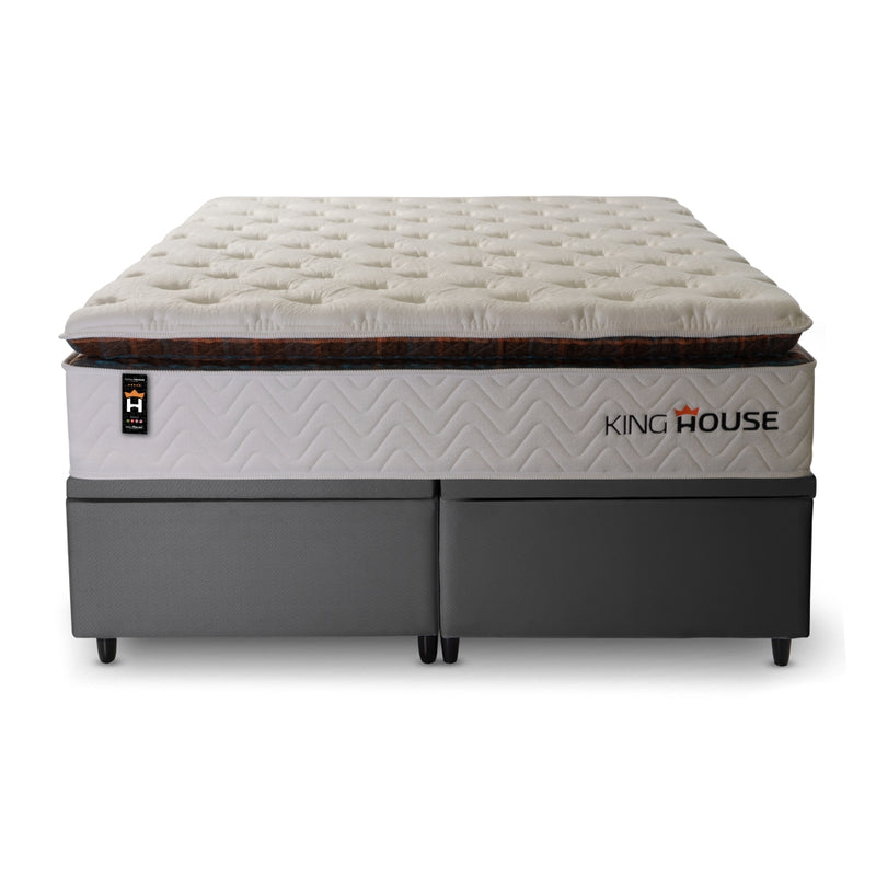 Cama Box Baú New York c/ Molas Ensacadas 158x198 King House