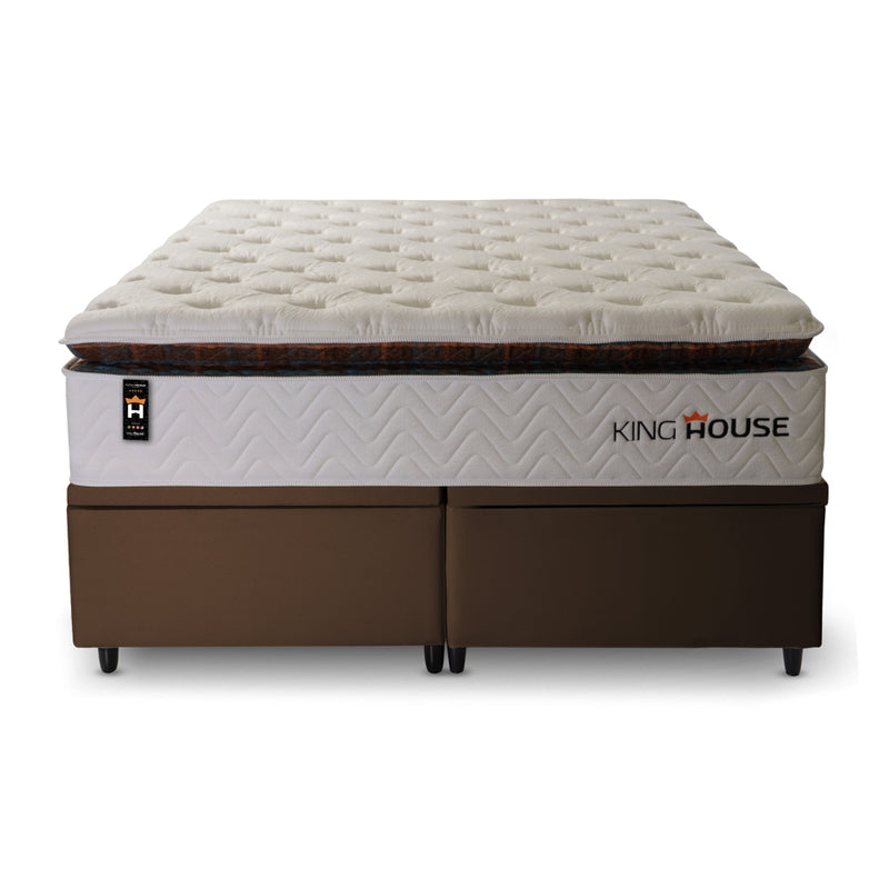 Cama Box Baú New York c/ Molas Ensacadas 158x198 King House