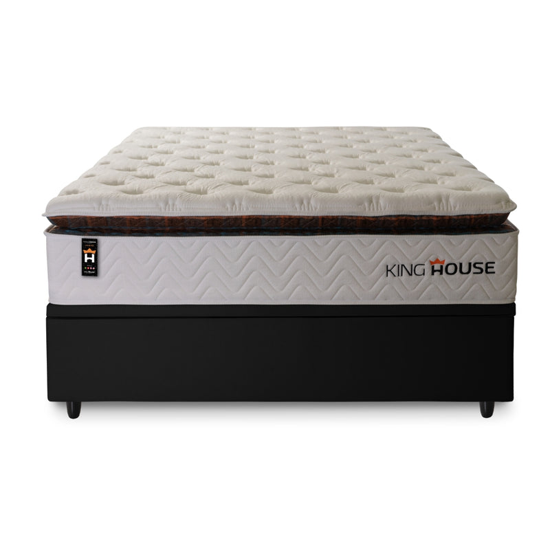 Cama Box Baú New York 138x188 c/ Molas Ensacadas King House