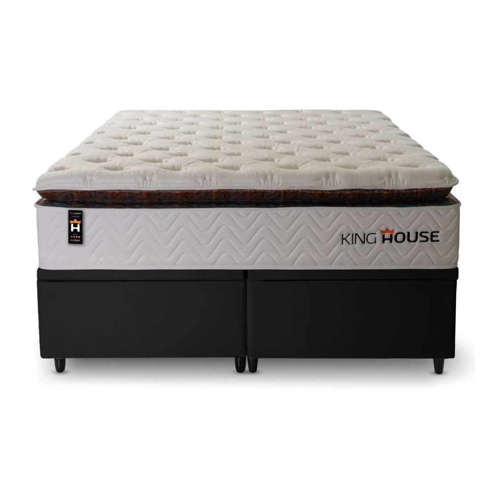Cama Box Baú New York c/ Molas Ensacadas 193x203 King House