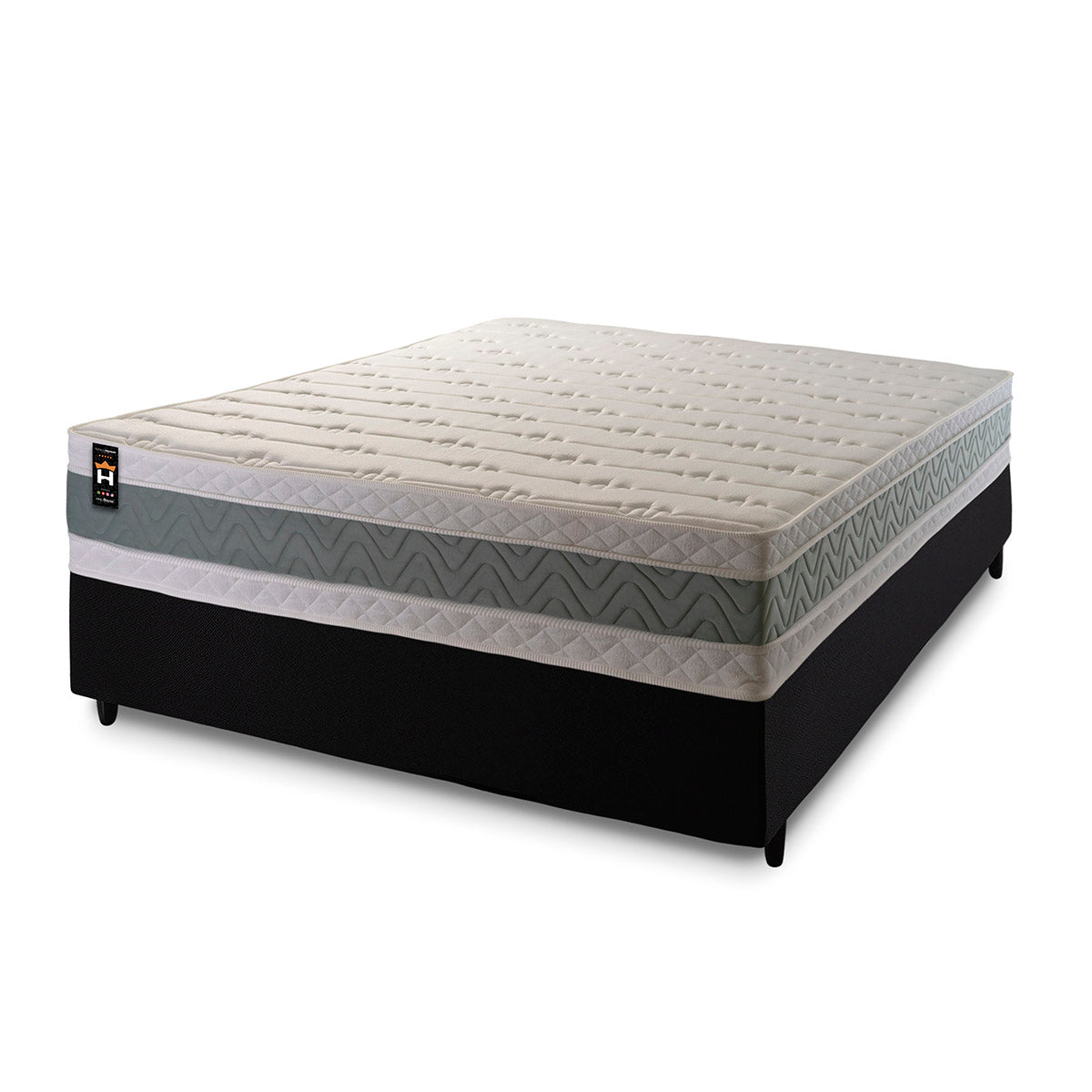 Cama Box Espuma Oxford Casal 138x188 Verde King House