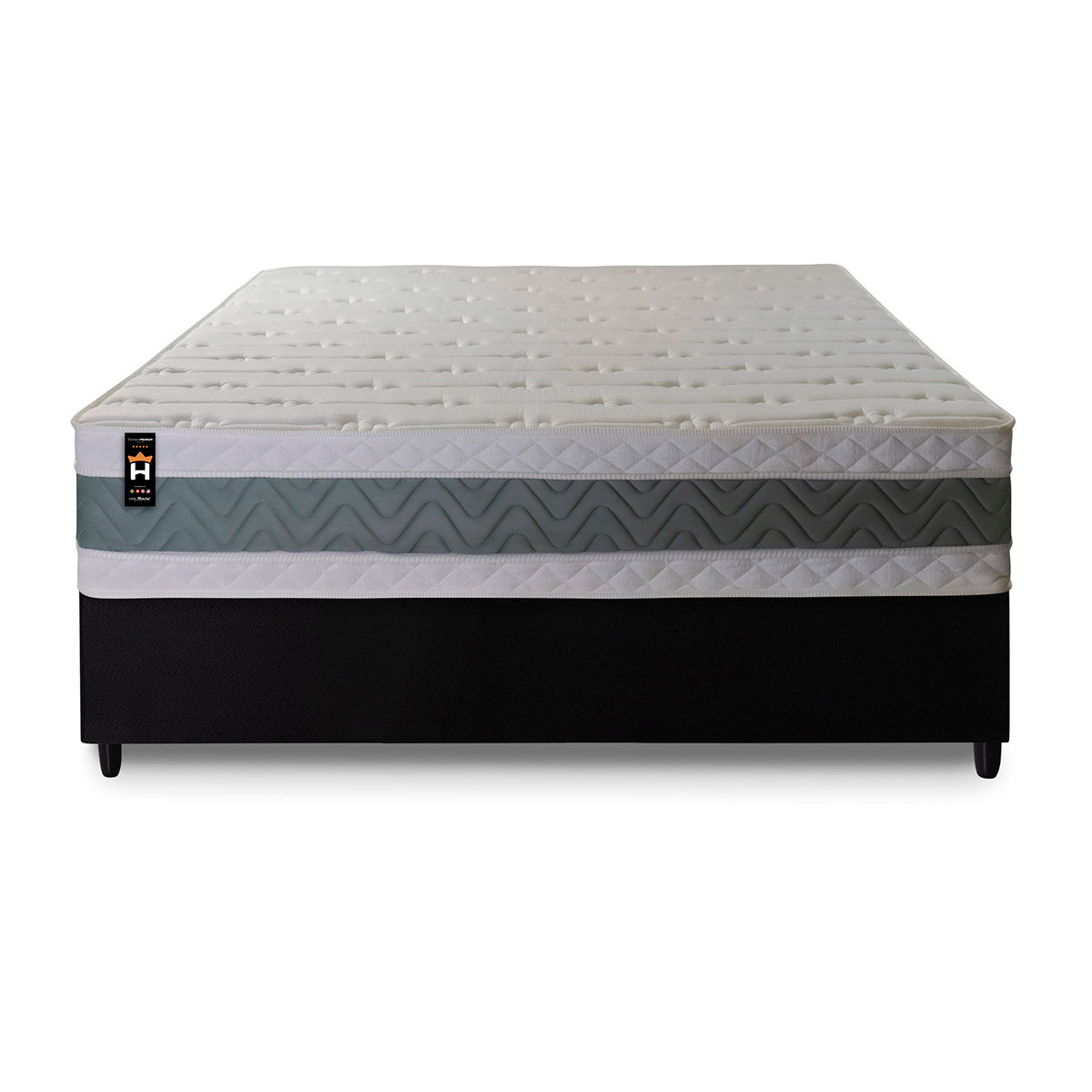 Cama Box Espuma Oxford Casal 138x188 Verde King House