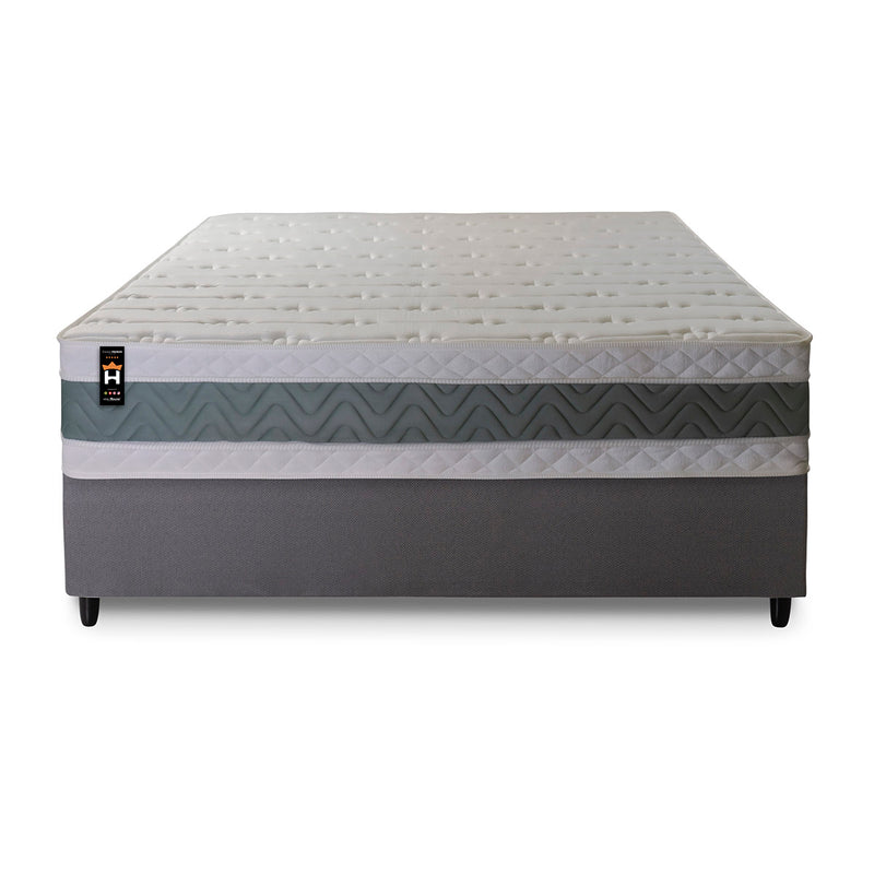 Cama Box Espuma Oxford Casal 138x188 Cinza King House