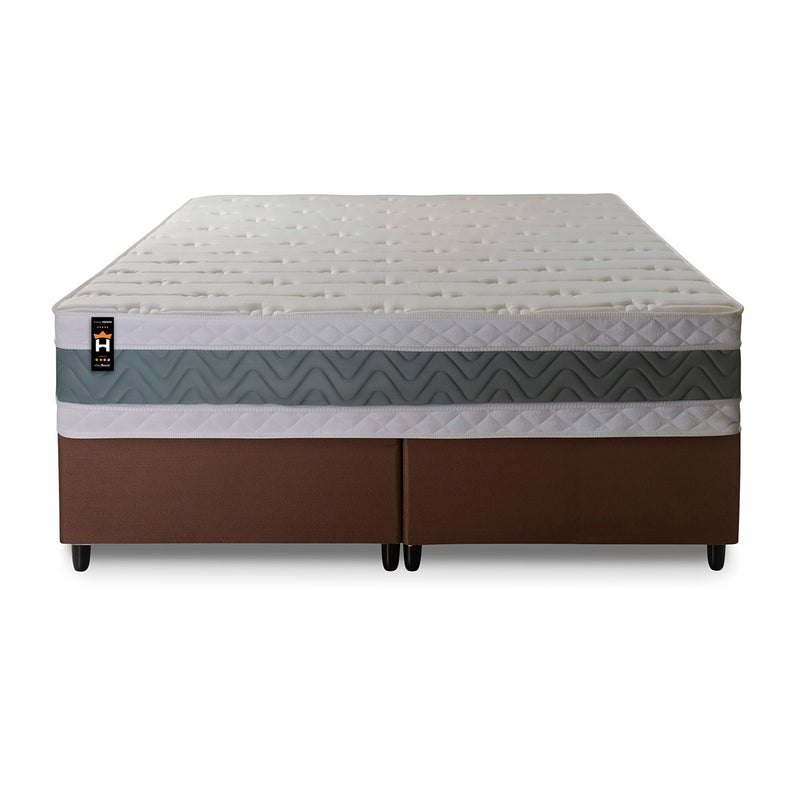 Cama Box Oxford Espuma King 193x203 Verde King House