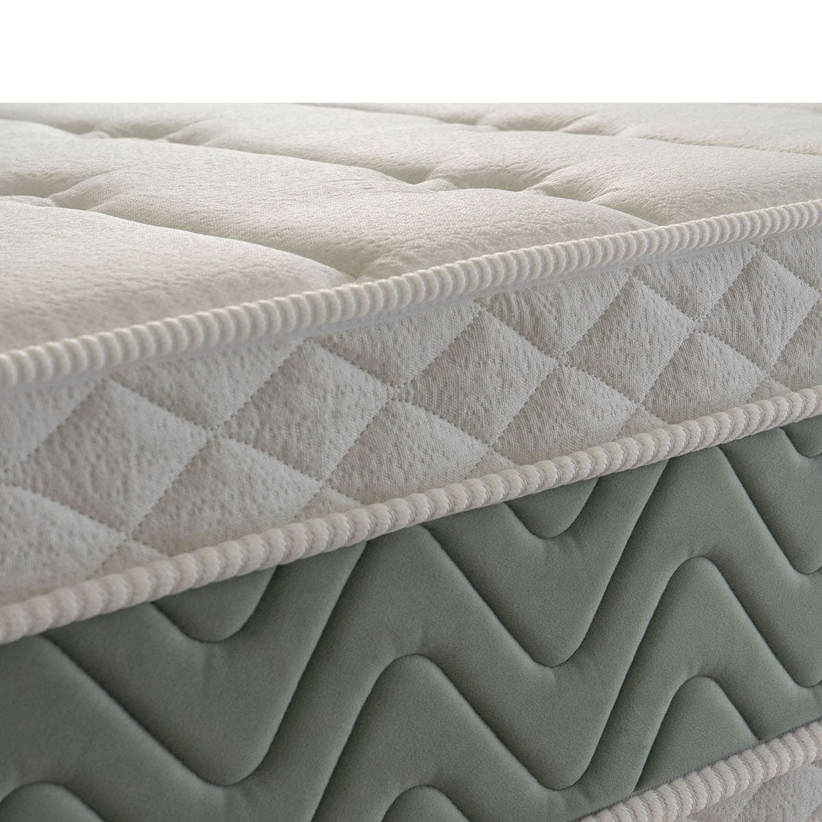 Cama Box Espuma D33 Oxford Solteiro 88x188 Verde King House