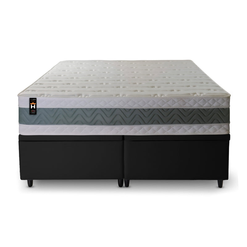 Cama Box Baú Oxford Espuma D33 193x203 Verde King House