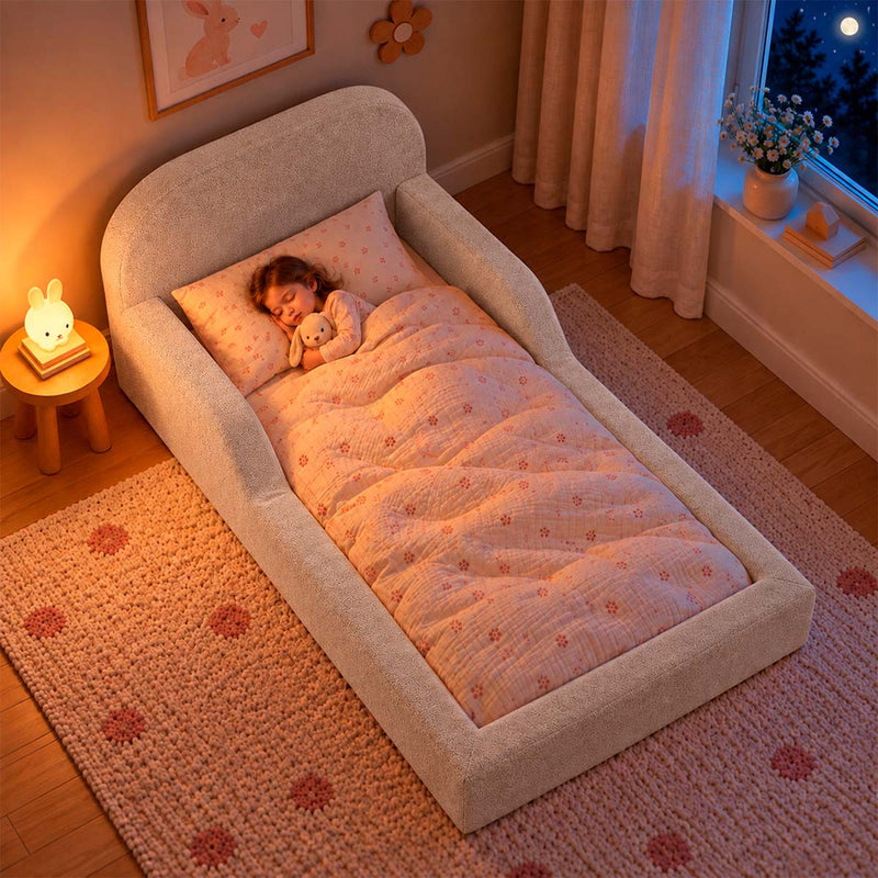 Cama Montessoriana Pamplona Espuma á Vácuo Solteiro Bouclê