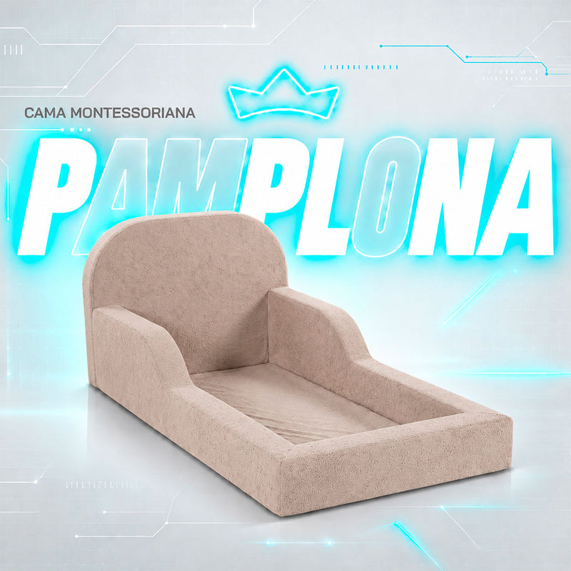 Cama Montessoriana Pamplona Espuma á Vácuo Solteiro Bouclê