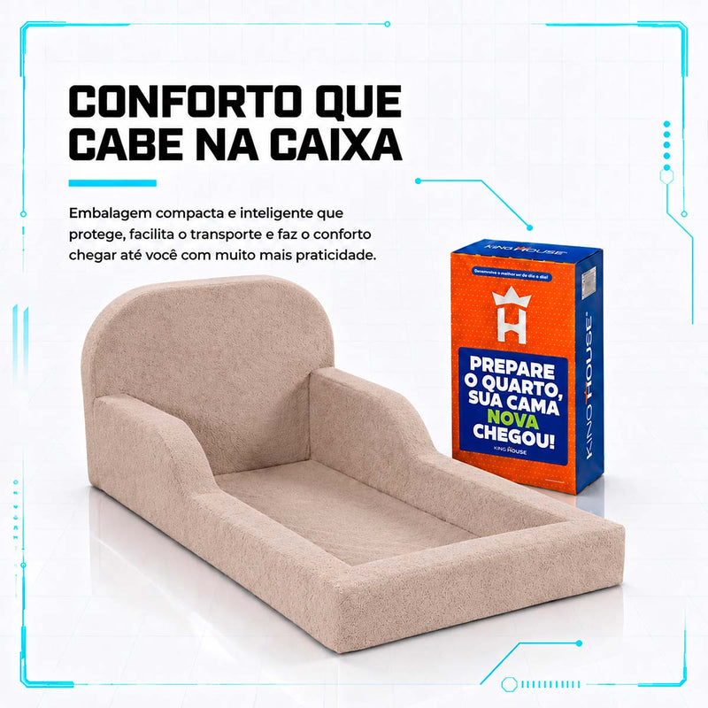 Cama Montessoriana Pamplona Espuma á Vácuo Solteiro Bouclê