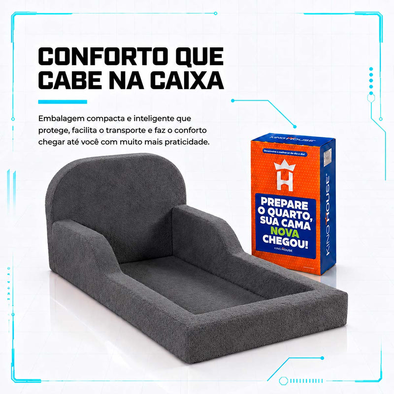 Cama Montessoriana Pamplona Espuma á Vácuo Solteiro Bouclê
