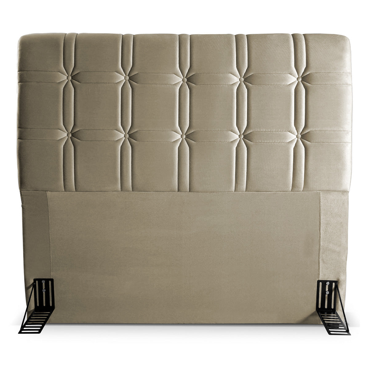 Cabeceira Polo Cama Box Queen 160cm Suede Velut Bege